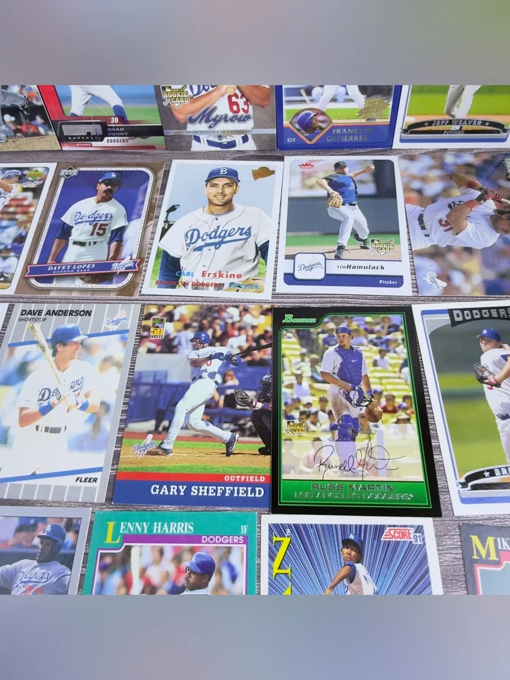 LA Dodgers Card Lot 24x Sheffield Gagne Russell Martin +